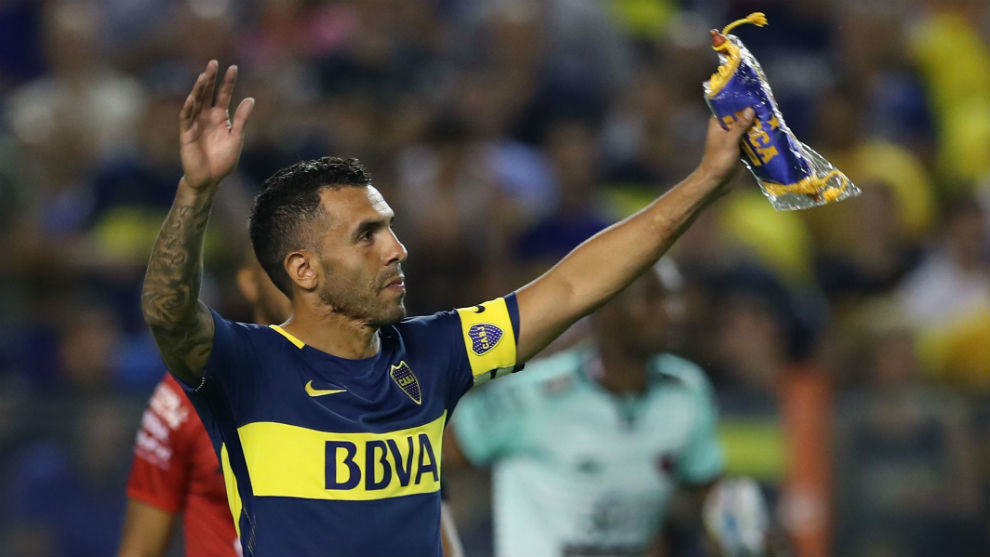 Carlos Tvez, gran estrella de Boca Juniors.