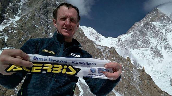 Denis Urubko, en el K2.