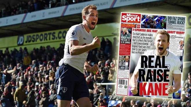Harry Kane portada del Mirror Sport