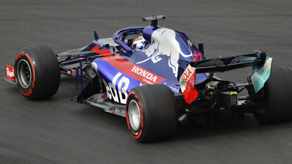 Pierre Gasly, con el Toro Rosso.