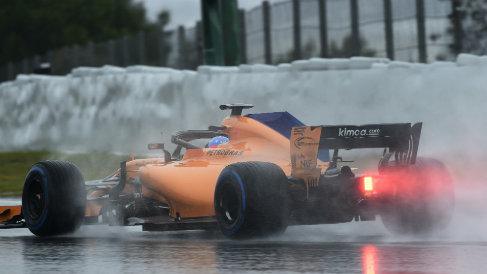 Test F1 18 Alonso Quickest As Snow Makes Third Day Of F1 Testing Futile Marca In English