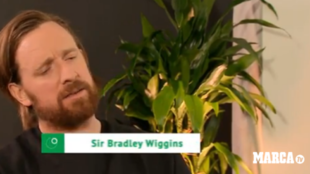 Bradley Wiggins, durante la entrevista.