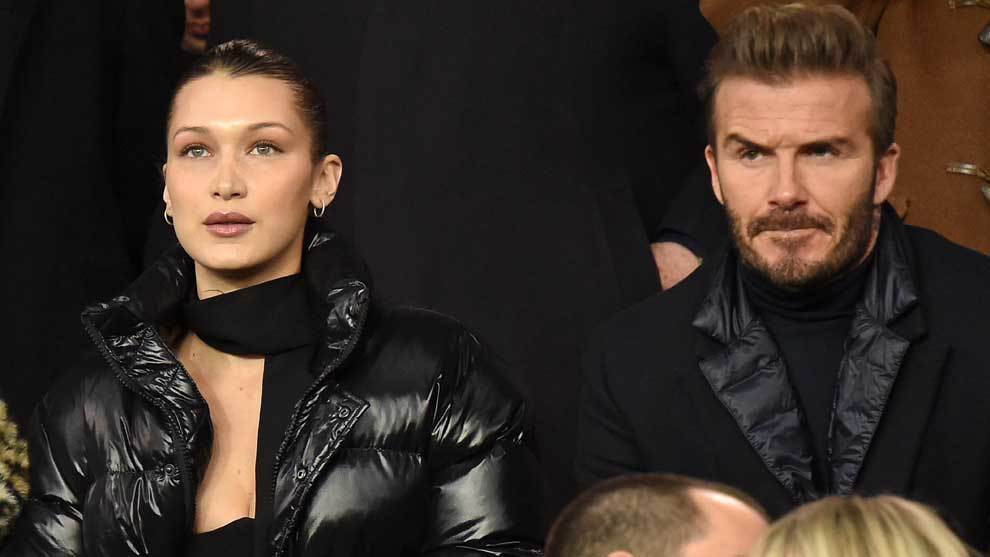 Bella Hadid y David Beckham fueron protagonistas en el palco del...