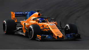 Fernando Alonso, hoy en pista.