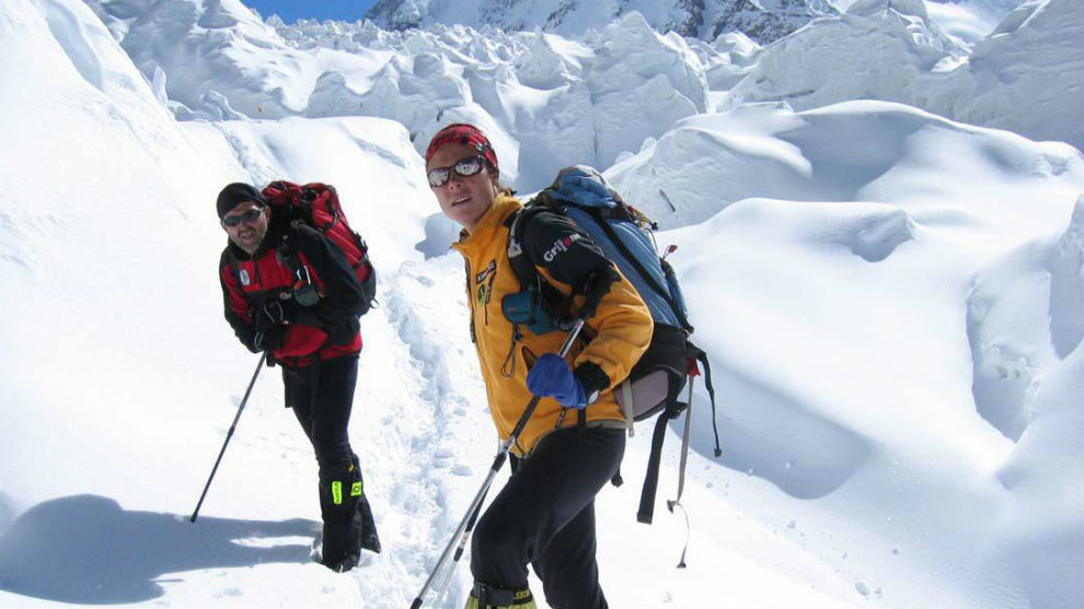 Oiarzabal y Pasaban, en el K2.