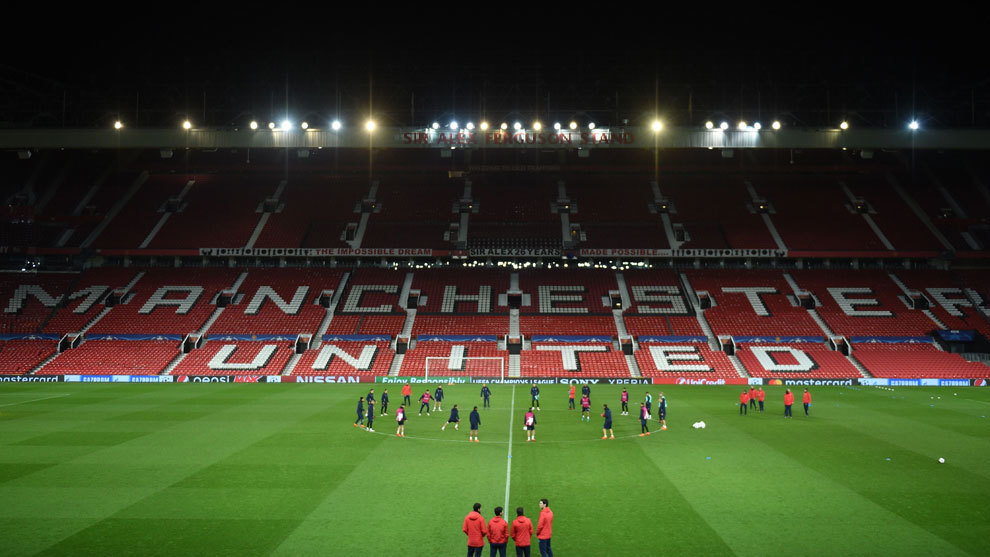 El estadio de Old Trafford escenario del Manchester United vs Sevilla