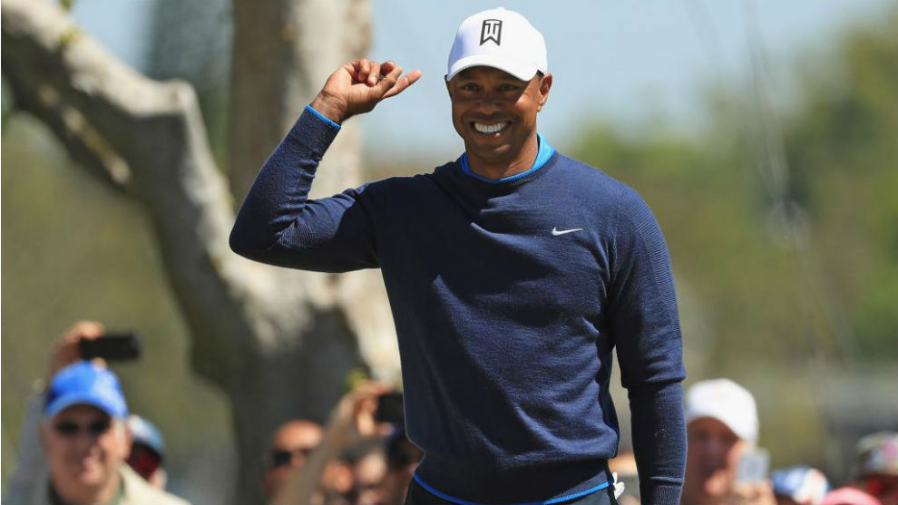 Tiger Woods (42 aos) sonre en Bay Hill.