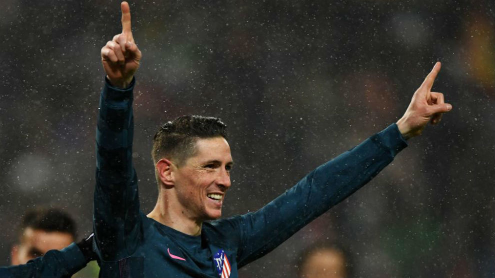 Torres celebra uno de sus goles ante el Lokomotiv.