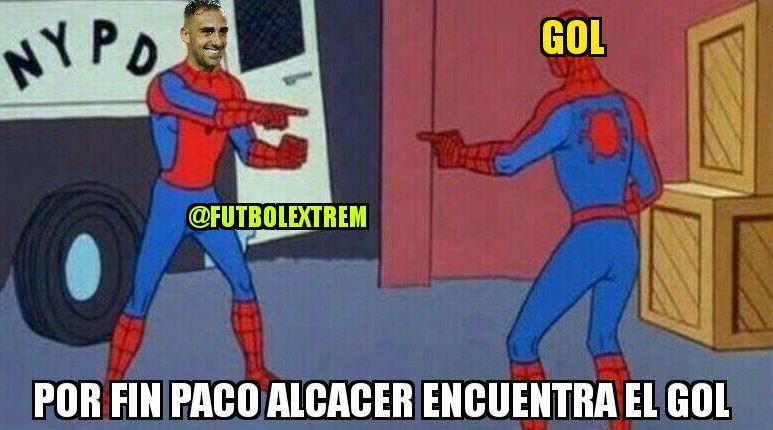 Finally Paco Alcacer finds the goal