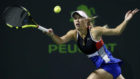 Caroline Wozniacki, en su partido ante Mnica Puig