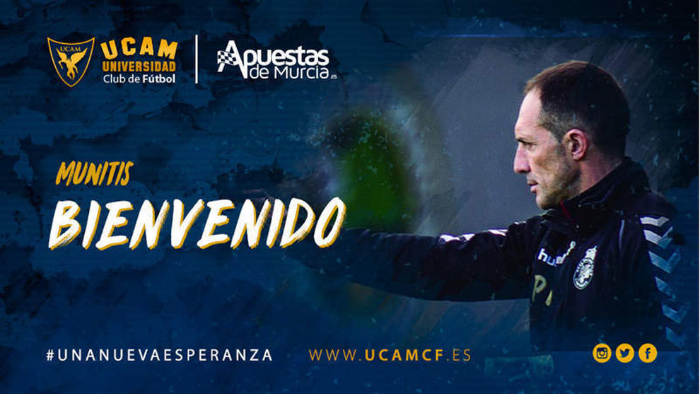 Pedro Munitis, nuevo entrenador del UCAM Murcia