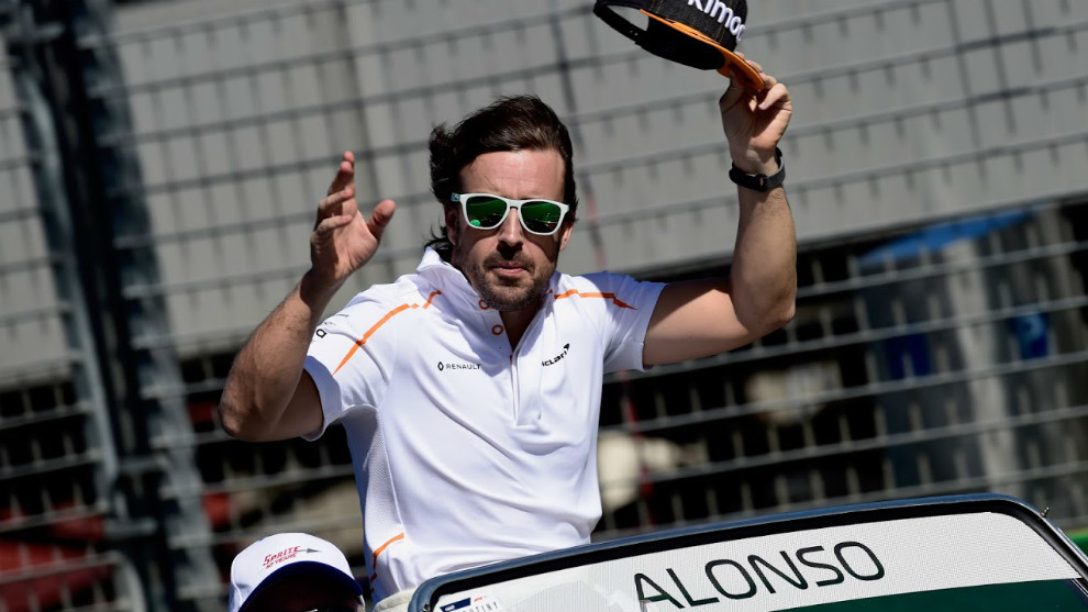 Fernando Alonso, durante el GP de Australia