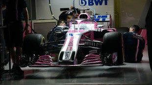 Box de Force India en el GP de Australia