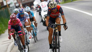 Quintana y Nibali, durante el pasado Giro de Italia.