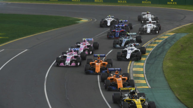 Monoplazas durante el GP de Australia