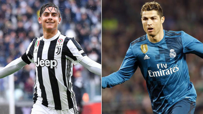 Dybala (Juventus) y Cristiano Ronaldo (Real Madrid)