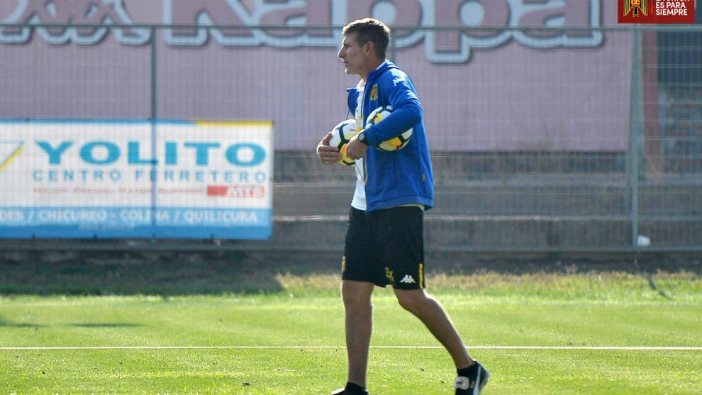 Martn Palermo durante un entrenamiento.