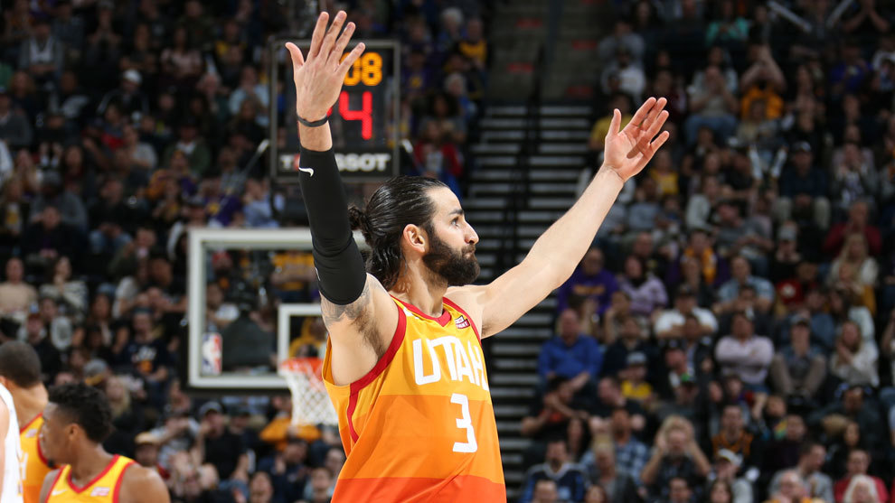 NBA: Jazz Lakers: Ricky Rubio está 'on fire'; 31 puntos y vuela los 'playoffs' Marca.com
