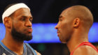 LeBron y Kobe durante un All Star