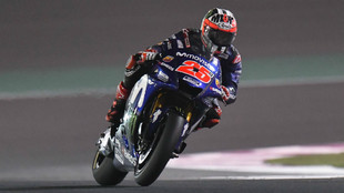 Maverick Viales, durante el GP de Qatar