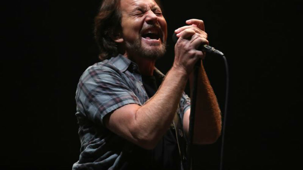 El vocalista de Pearl Jam, Eddie Vedder.