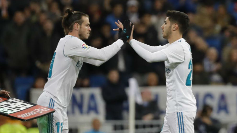 Bale entra por Asensio en un partido de Champions.