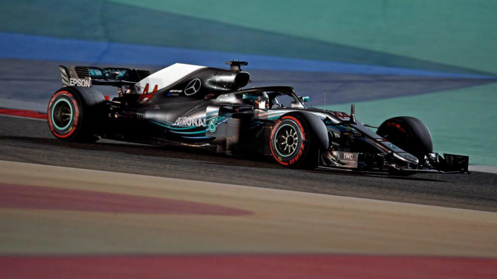 Lewis Hamilton, en Sakhir.
