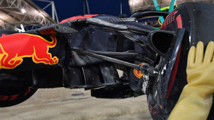RB14 de Max Verstappen, tras su accidente