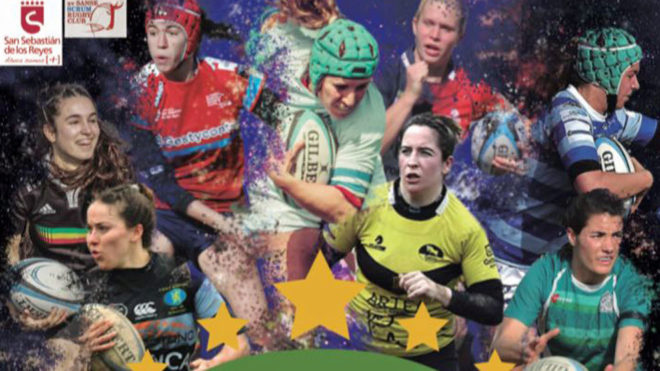 Cartel del &apos;Partido de las Estrellas Iberdrola&apos; de rugby femenino