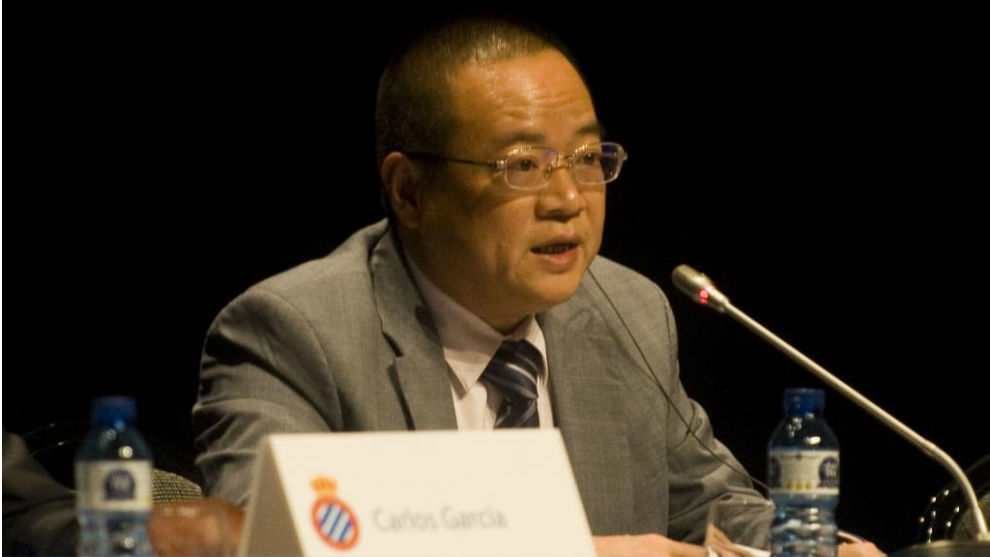 El presidente del Espanyol, Chen Yansheng.