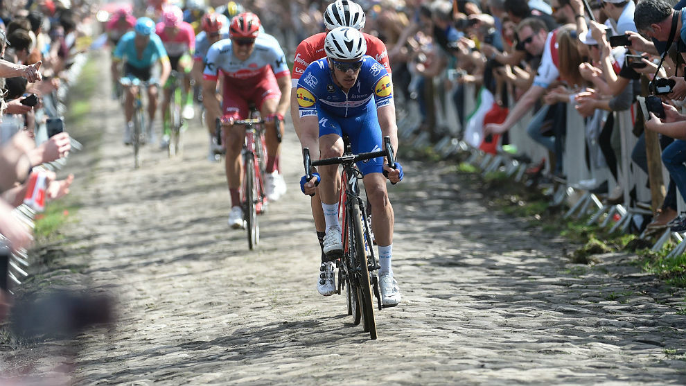 Philippe Gilbert, el domingo pasado en la Pars-Roubaix.