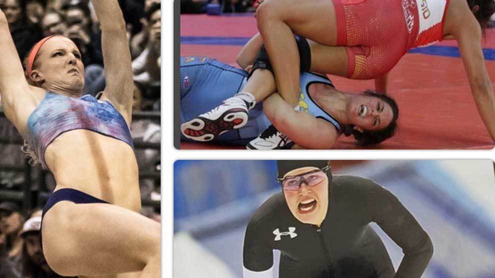 Sandi Morris ha publicado un tuit sobre las fotos en que las atletas...