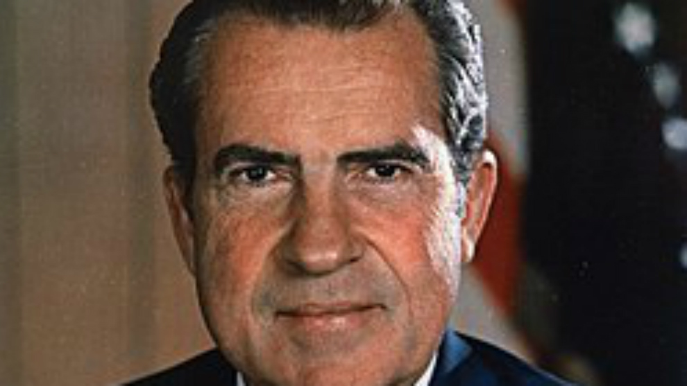Richard Nixon, presidente dimitido de Estados Unidos