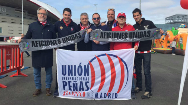 Unin Internacional de Peas del Atltico de Madrid en el Da del...