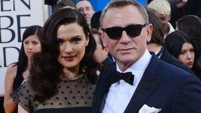 En la imagen, el actor Daniel Craig y su esposa, Rachel Weisz.