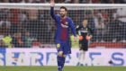 Messi tras marcar el segundo gol del Barcelona.