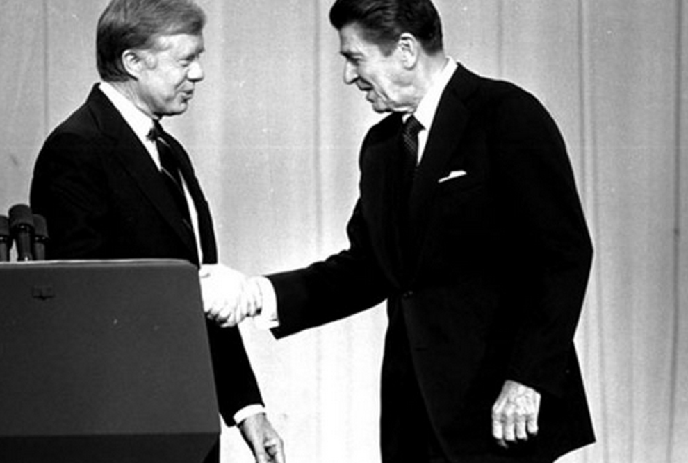 Reagan y Carter