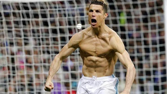 Cristiano Ronaldo celebra el gol que marc ante la Juventus en el...