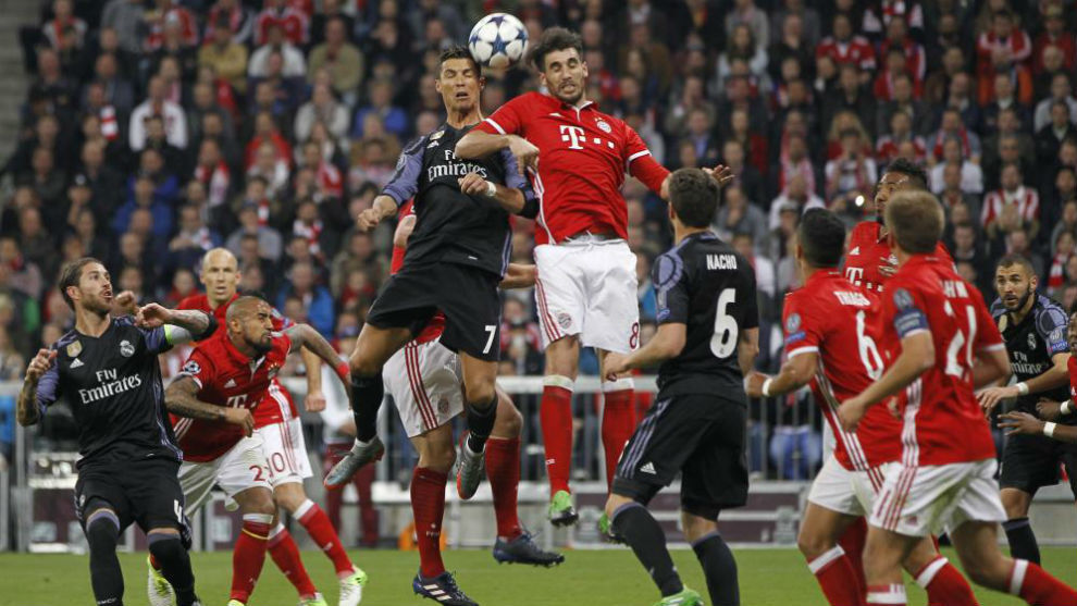 Imagen del pasado Bayern vs Real Madrid en el Allianz Arena