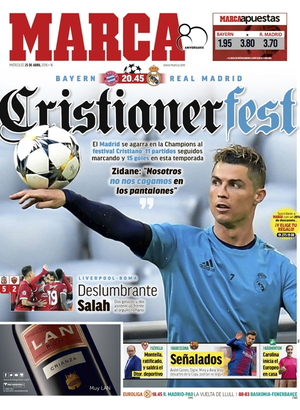 El camino del Real Madrid a la final en las portadas de MARCA - Foto 16 ...
