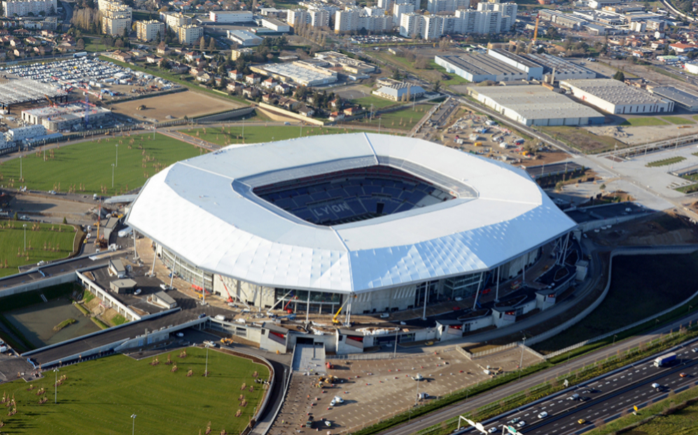 Estadio Parc OL de Lyon escenario de la final de la Uefa Europa League...