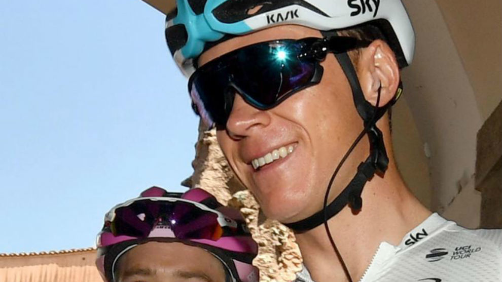 Chris Froome durante la cuarta etapa del Giro.