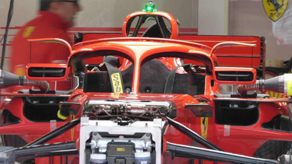 As son los nuevos espejos de Ferrari en Montmel