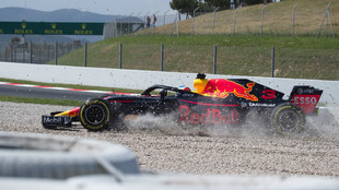 Daniel Ricciardo, en su salida de pista