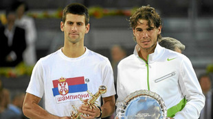 Nadal y Djojkovic tras la final de 2011