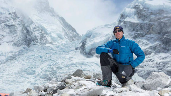 Steve Plain, en el Everest.