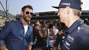 Chris Hemsworth con Max Verstappen en el pasado Gran Premio de Mnaco