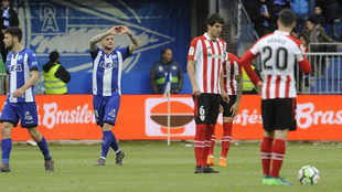 Guidetti celebra su gol contra el Athletic.