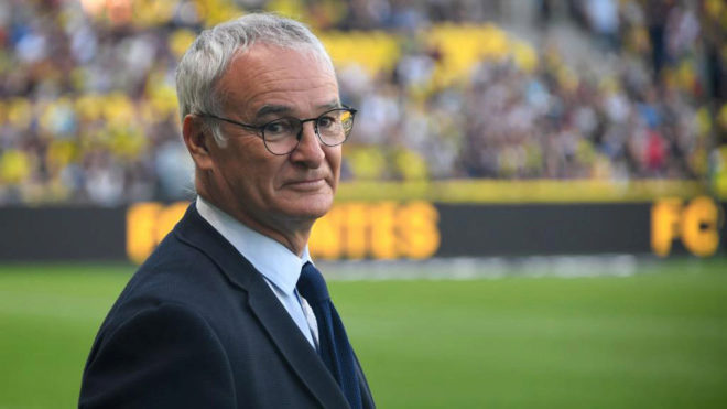 Ranieri, con el Nantes.