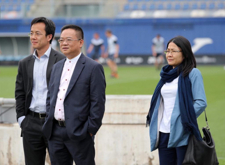 Chen, durante su visita a la Ciudad Deportiva.